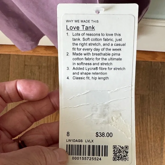 lululemon athletica Dusty Lavender Racerback Tank - Picture 4 of 4